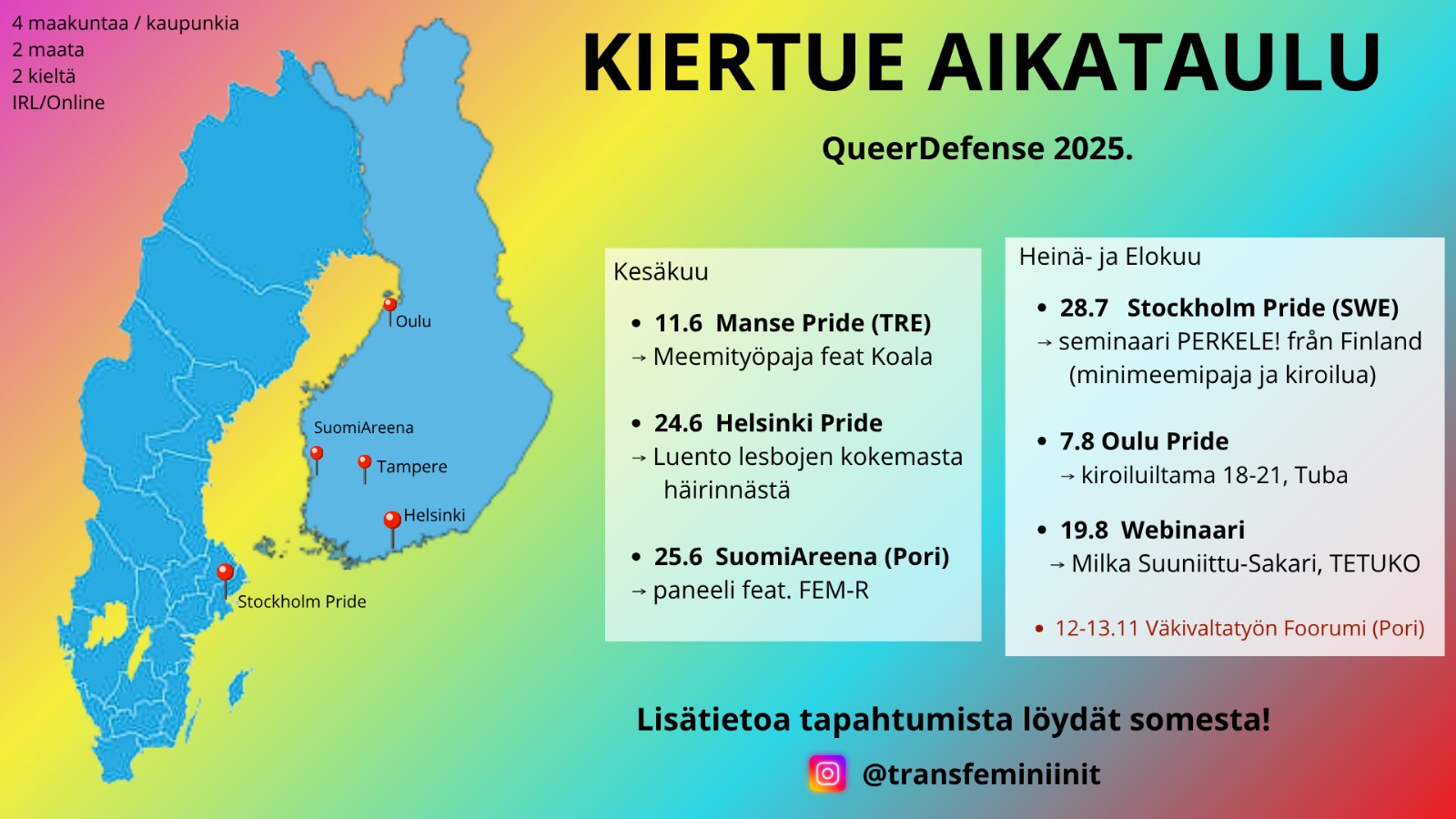 Kiertue aikataulu